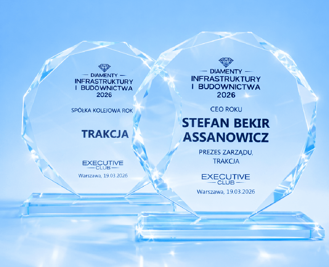 Trakcja – Diamenty Infrastruktury i Budownictwa 2026 – dwie nagrody