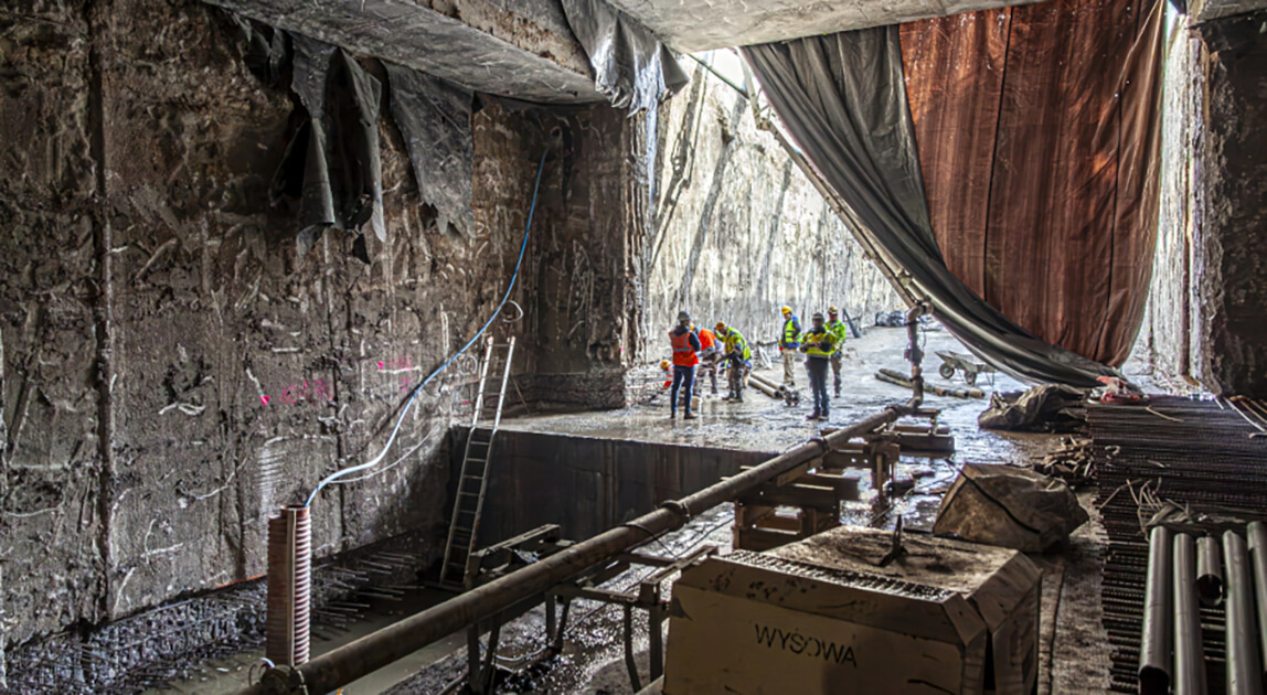 Tunel tramwajowy do Dworca Zachodniego – budowa