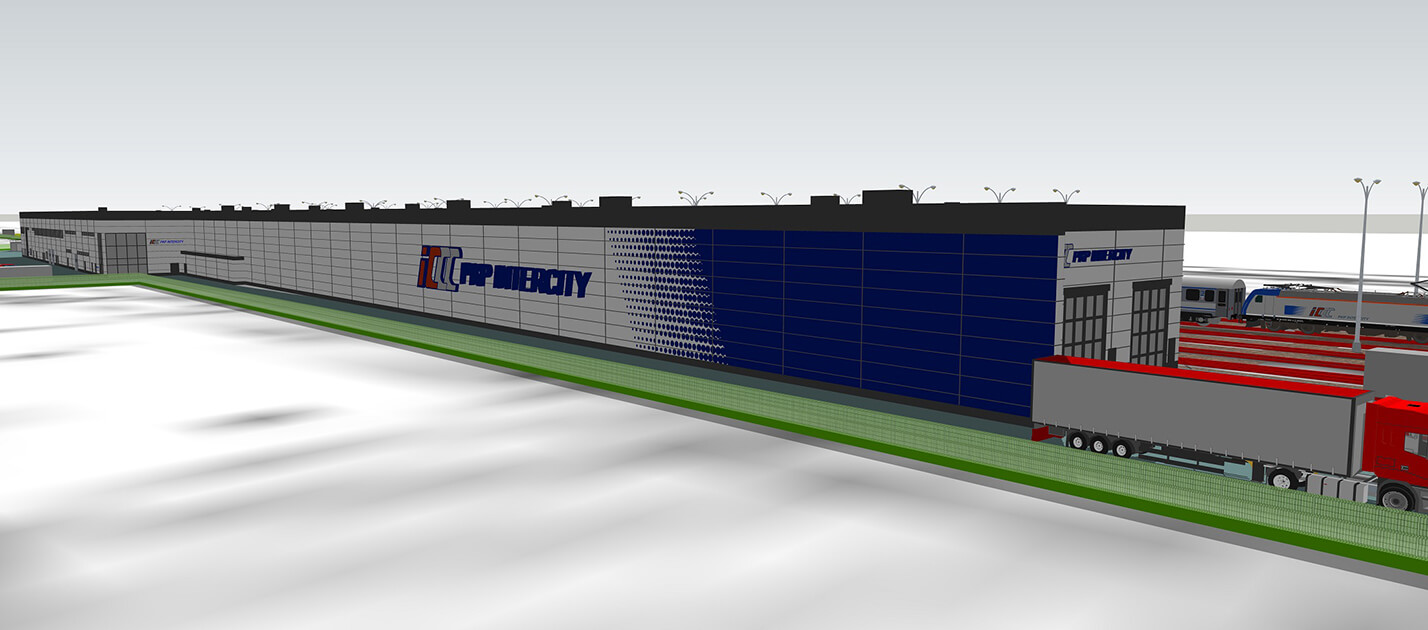 Zaplecze techniczne PKP Intercity w Przemyślu – wizualizacja myjni stacji