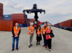 Terminal intermodalny w Paskovie podczas wizyty Ambasady RP