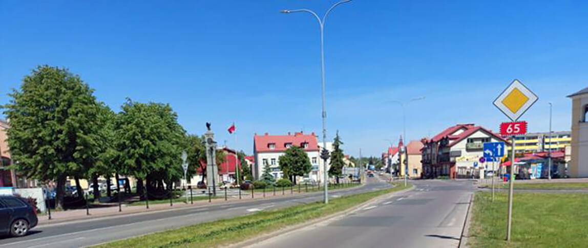 ZRID dla rozbudowy DK65 w Grajewie, obecna droga krajowa nr 65