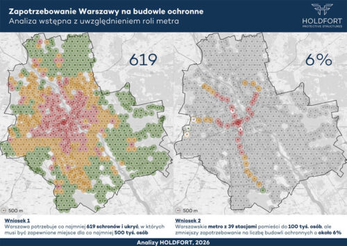 Zapotrzebowanie Warszawy na budowle ochronne, Warszawa, metro warszawskie