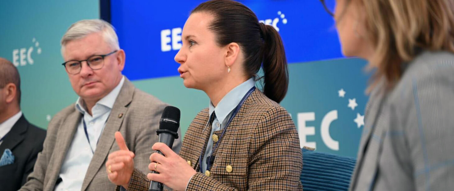 Urszula Zielińska podczas Europejskiego Kongresu Gospodarczego w Katowicach, strategia klimatyczna Polski do 2050 r.