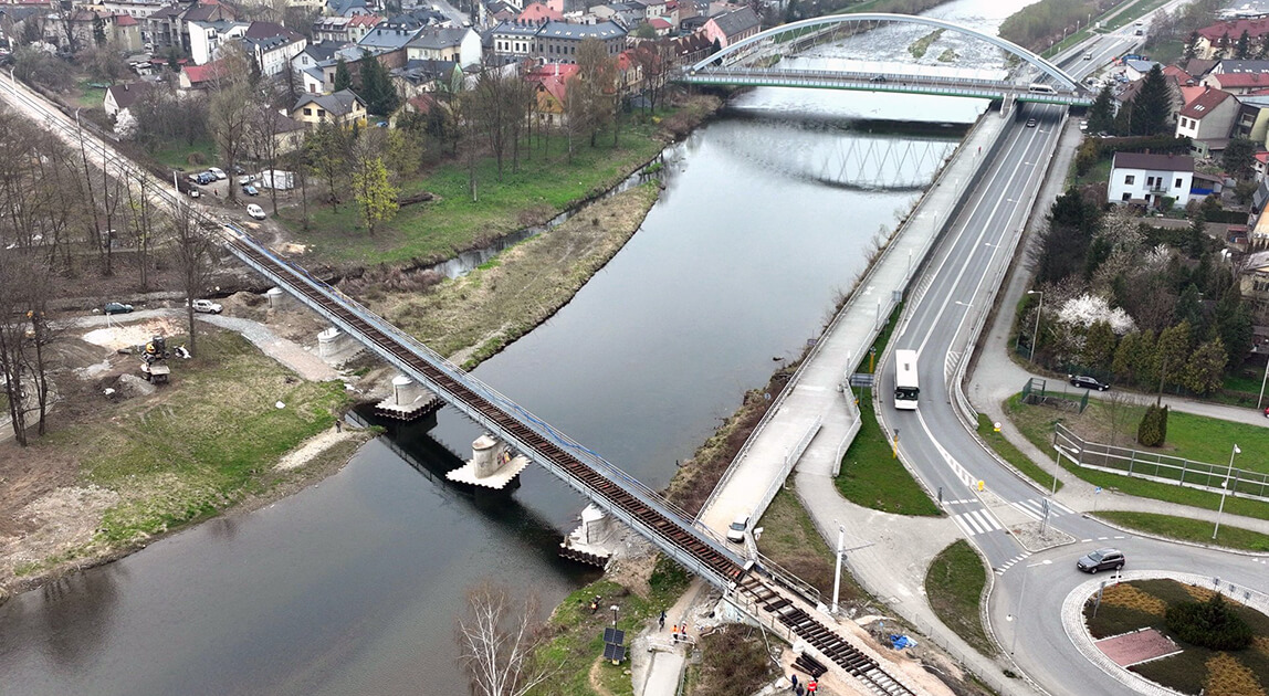 Modernizacja linii kolejowej nr 97 między Suchą Beskidzką a Żywcem, prace torowe