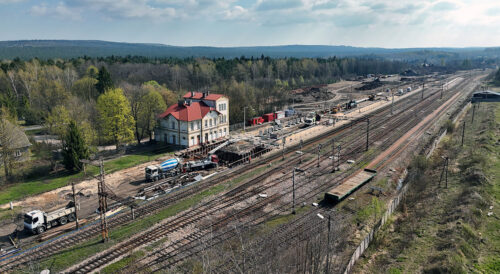 Prace modernizacyjne na linii kolejowej nr 8, modernizacja stacji Zagnańsk