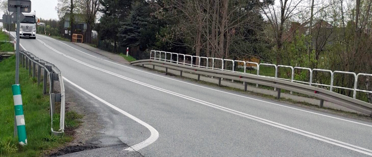 Planowane chodniki przy DK73