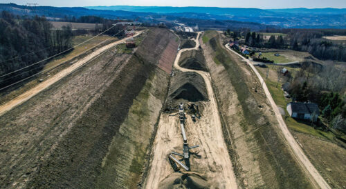 Budowa drogi ekspresowej S19 między Babicą a Jawornikiem, prace ziemne