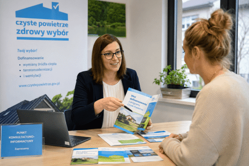 Punkt konsultacyjno-informacyjny programu Czyste Powietrze w gminie