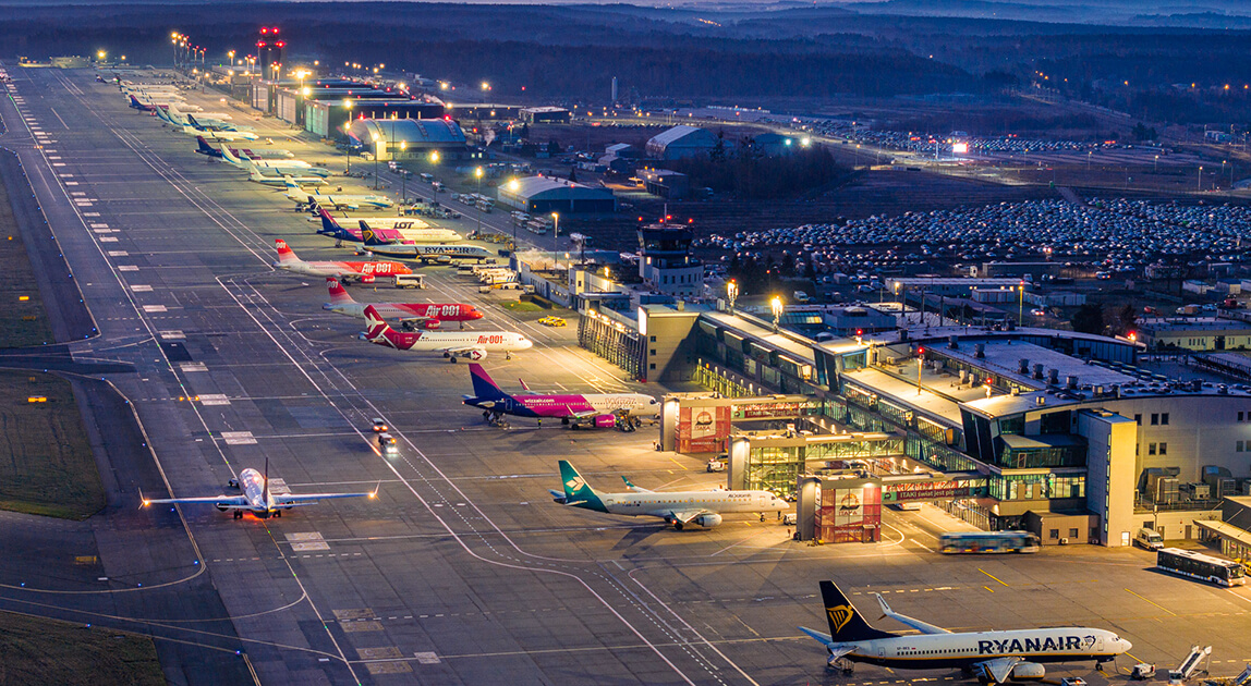 Tauron energia dla lotniska w Pyrzowicach – terminal lotniska