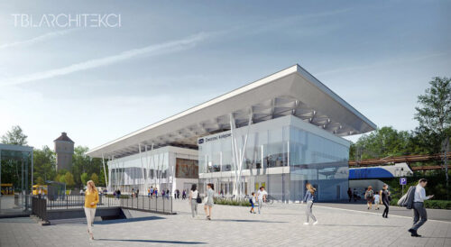 Wizualizacja dworca PKP w Koszalinie, nowy przetarg na przebudowę dworca