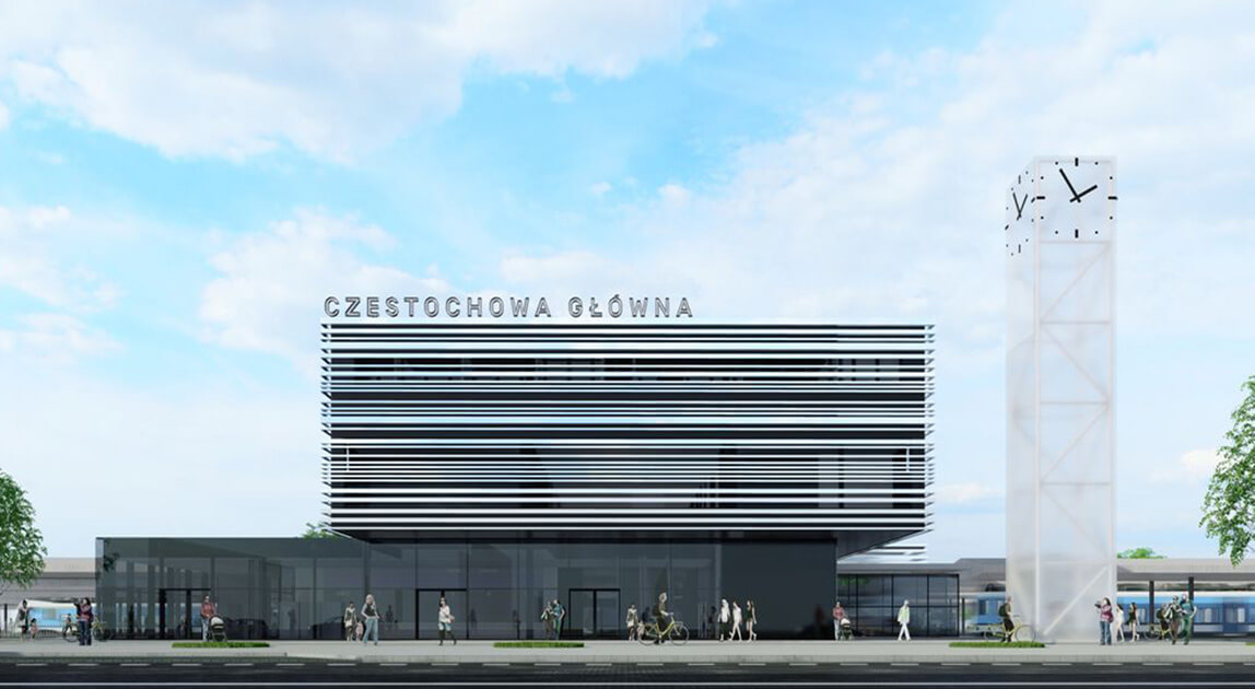 Przebudowa dworca Częstochowa Główna – wizualizacja dworca Częstochowa Główna