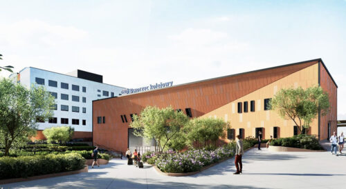 PKP z dofinansowaniem UE na przebudowę dworców w Koszalinie, Słupsku, Gdyni Chyloni i Stargardzie, wizualizacja dworca w Słupsku