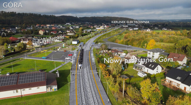 Przetarg PLK na modernizację linii kolejowej pomiędzy Wejherowem a Choczewem, nowy przystanek Góra na LK230