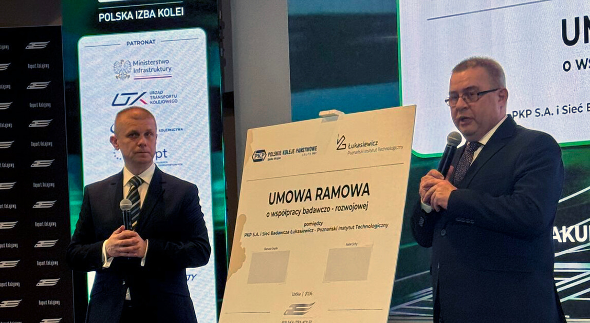 Podpisanie umowy o współpracy między PKP S.A. a Łukasiewicz – PIT na rzecz innowacji w kolei