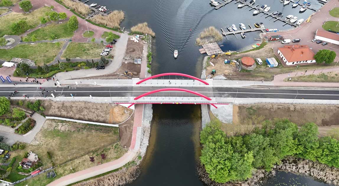Nowy most nad Kanałem Ślesińskim w ciągu drogi wojewódzkiej nr 263