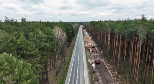 Przebudowa skrzyżowania na DK46 w Ozimku, budowa ścieżki pieszo-rowerowej
