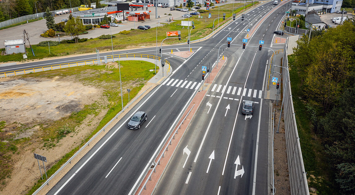 DK91 między Zawadą a Siedlcem Dużym