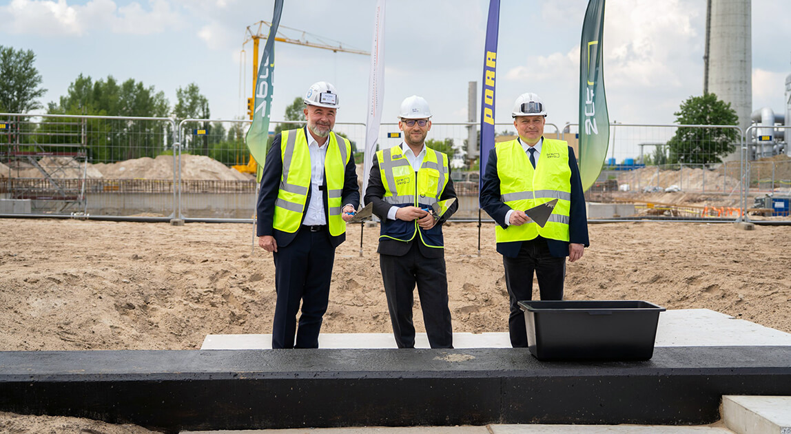 kamień węgielny pod Centrum Energii Włocławek, PORR