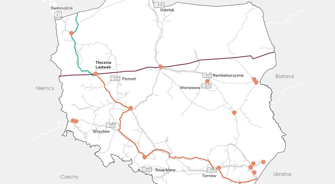 tłocznia gazu lwówek mapa