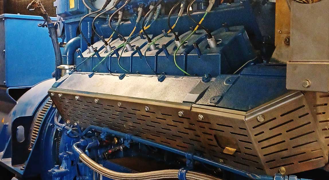Moduł kogeneracyjny o mocy elektrycznej 600 kW i mocy cieplnej 623 kW w oczyszczalni Kujawy