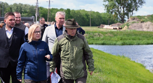 Otwarcie węzła wodnego Modzelówka, przywrócono bieg rzeki Ełk