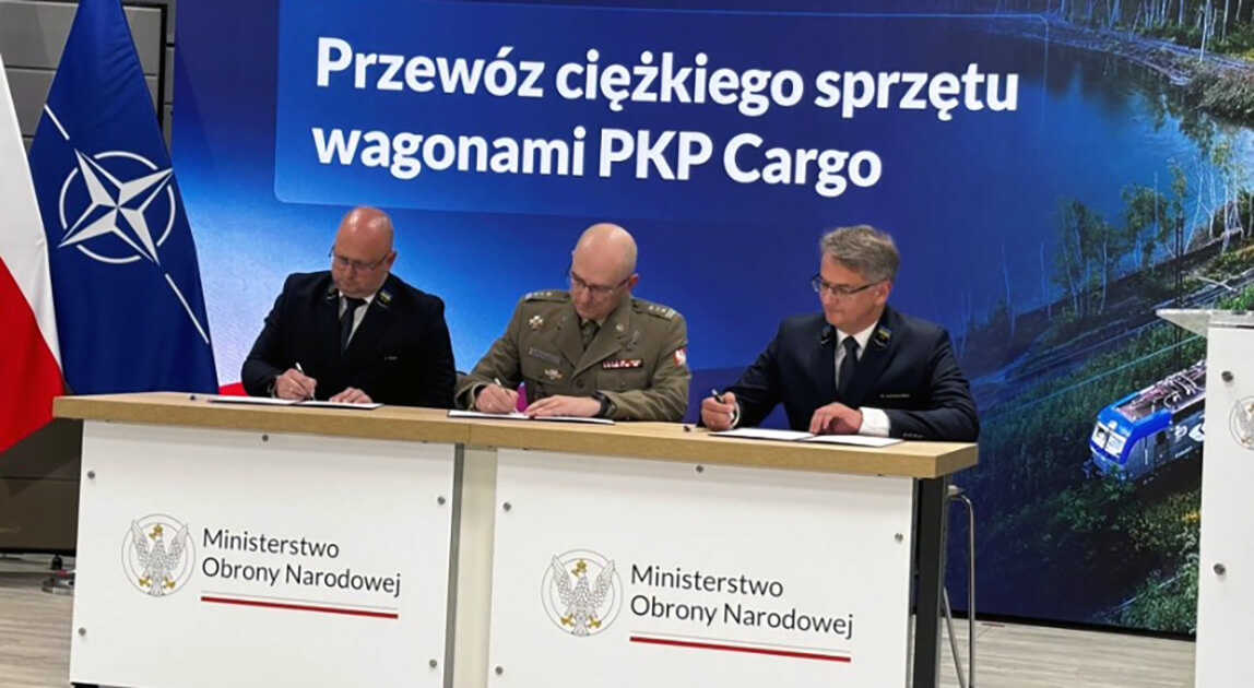 PKP CARGO i Ministerstwo Obrony Narodowej podpisało porozumienie o transporcie wojskowym