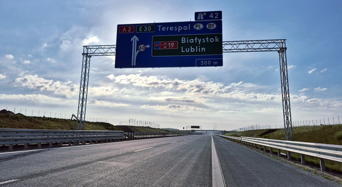 Nowy odcinek autostrady A2 między Siedlcami a Łukowiskiem
