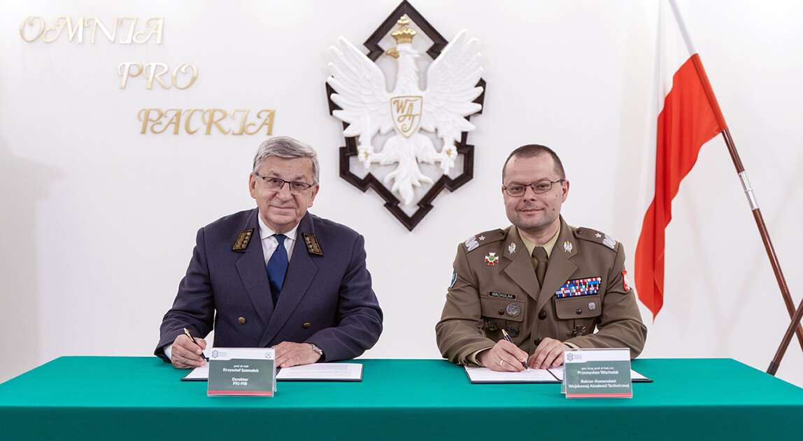 Podpisanie porozumienia między WAT a PIG-PIB