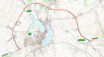 Wybrano wykonawcę obwodnicy Sztumu w ciągu drogi krajowej nr 55, Trakcja wykonawcą inwestycji, mapa przebiegu obwodnicy