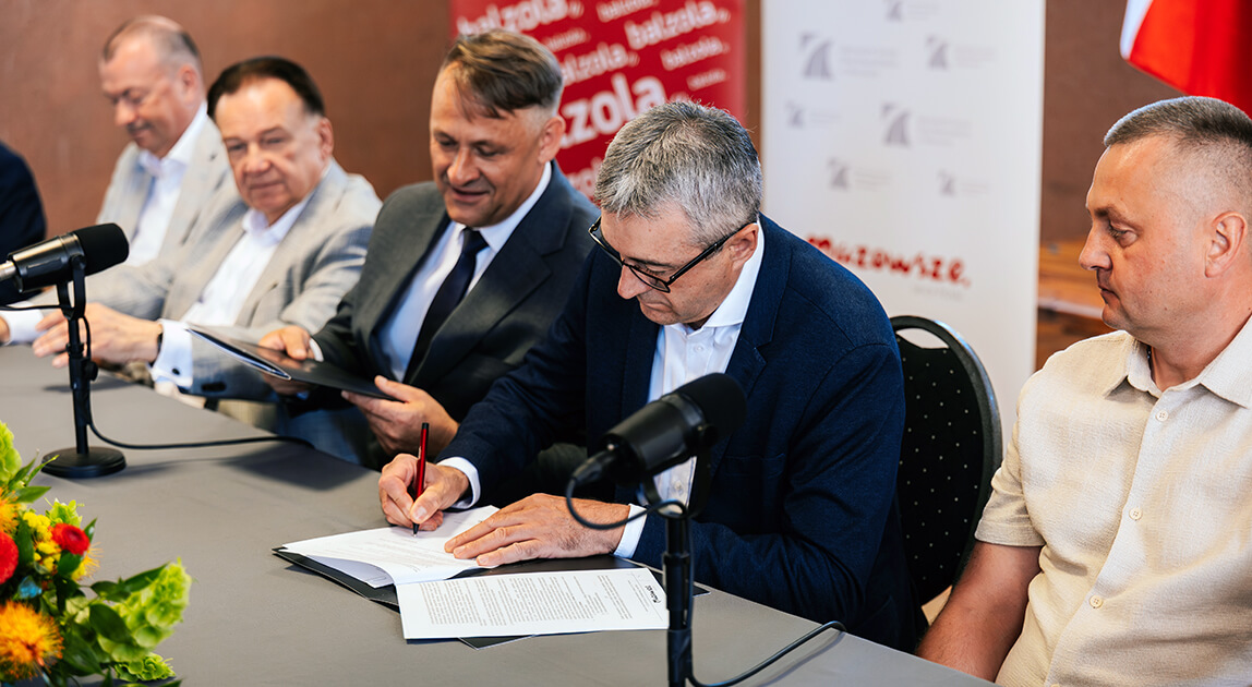 Balzola Polska rozbuduje drogę wojewódzką nr 583 w gminie Pacyna, podpisanie umowy