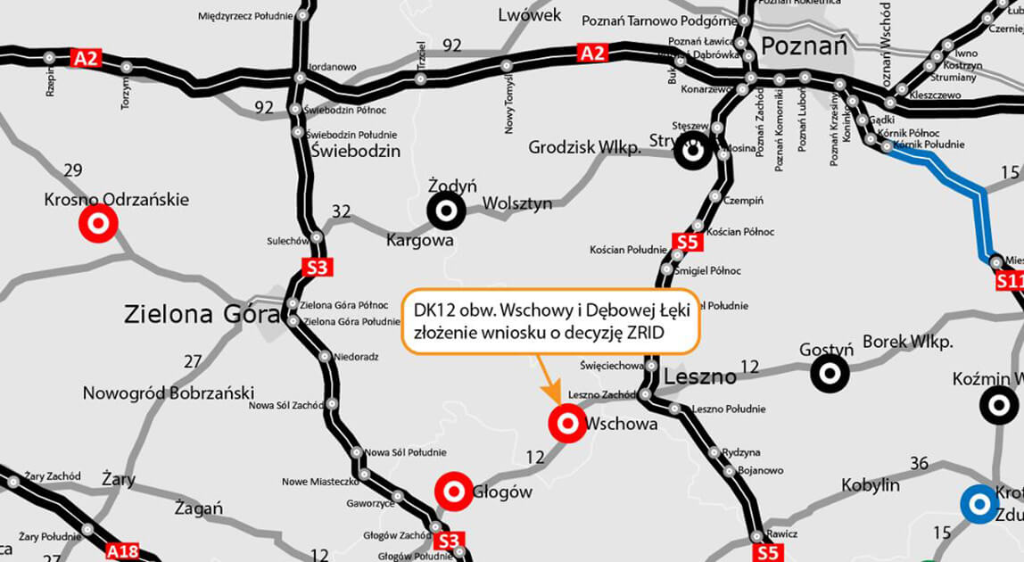 Obwodnica Wschowy i Dębowej Łęki z wnioskiem o ZRID
