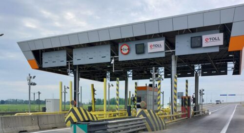 Stacja poboru opłat na opolskim odcinku autostrady A4