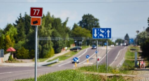 Droga krajowa nr 77 w Rudzie Łańcuckiej, przy której powstanie nowy chodnik