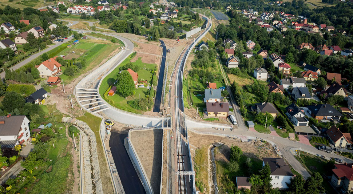 Modernizacja stacji kolejowej w Limanowej – wiadukt przy ul. Źródlanej