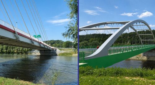 Nowe mosty na Sanie w Sanoku oraz między Niewistką i Jabłonicą Ruską