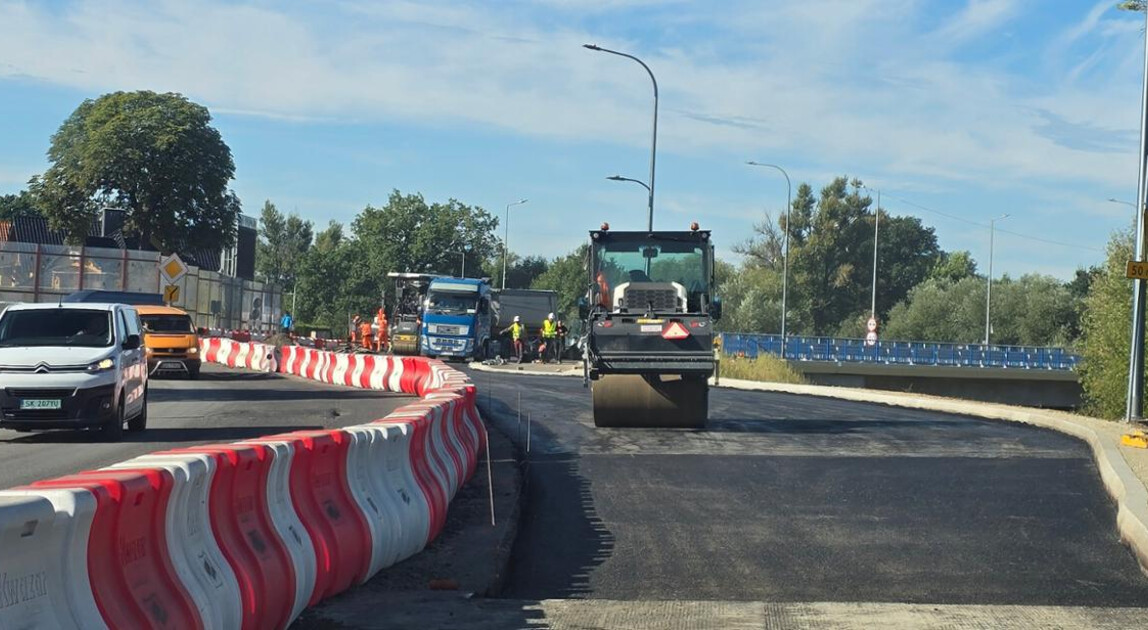 Prace przy nowym moście na DK94 przez Bóbr w Bolesławcu