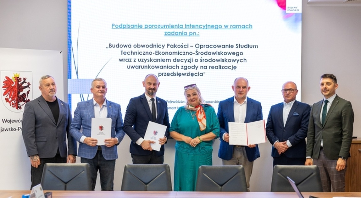 Podpisanie listu intencyjnego w sprawie przygotowania obwodnicy Pakości
