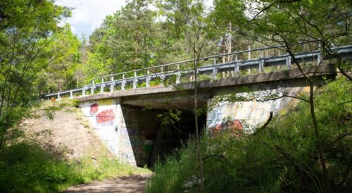 Przebudowa DW801 w Wildze – istniejący wiadukt przeznaczony do rozbiórki