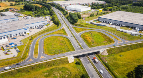 S1 Mysłowice–Lędziny na odcinku planowanym do rozbudowy o trzeci pas