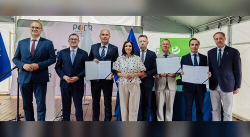 Uczestnicy inauguracji projektu wyspa energetyczna Lubań