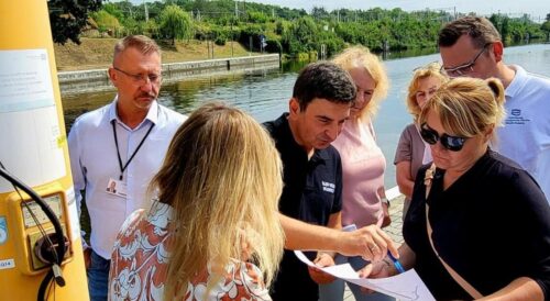 Złota alga w Kanale Gliwickim – wizja terenowa służb