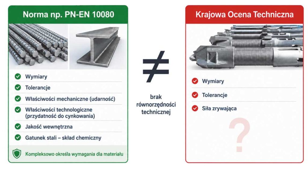 Mikropale i gwoździe samowiercące – wymagania normowe a dobór i zatwierdzanie materiału