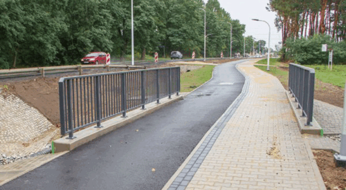 Nowa droga dla rowerów i chodnik przy ul. Piłsudskiego w Bełchatowie
