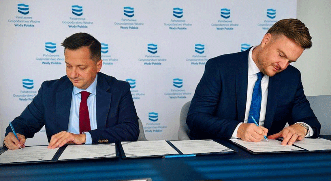 Podpisanie porozumienia dotyczącego przygotowania inwestycji hydroenergetycznych przez Wody Polskie i EBI