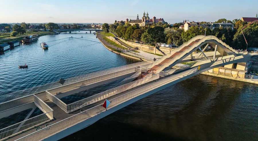 Kładka Kazimierz–Ludwinów – stalowa przeprawa pieszo-rowerowa przez Wisłę w Krakowie