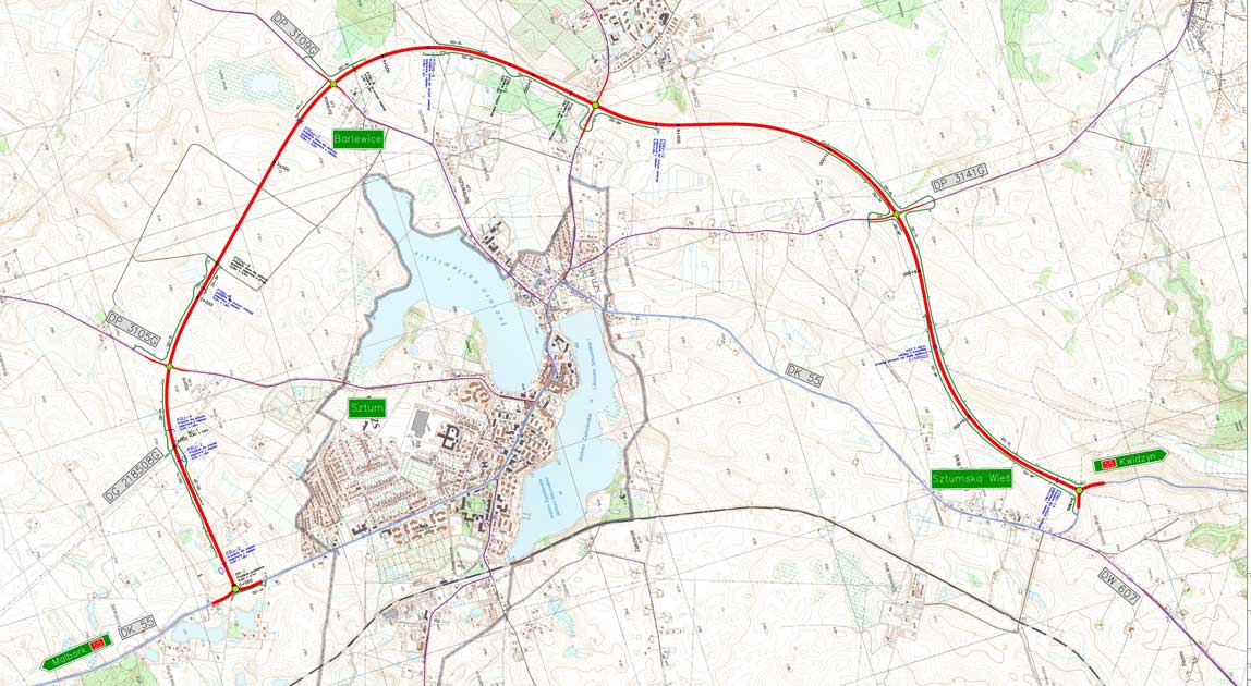 Mapa z lokalizacją inwestycji