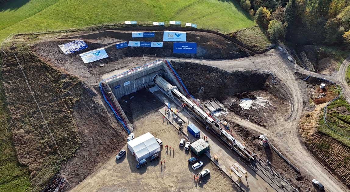 TBM Kinga – drążenie tunelu ewakuacyjnego na trasie Podłęże–Piekiełko