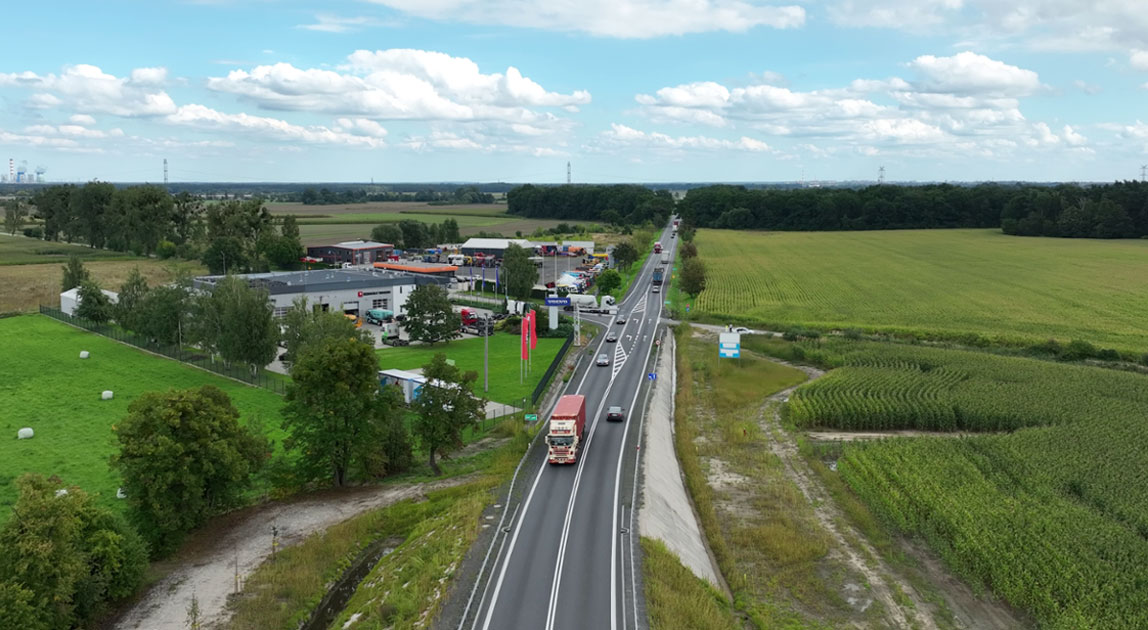 Jednojezdniowy odcinek drogi krajowej nr 46 pomiędzy Opolem a Dąbrową