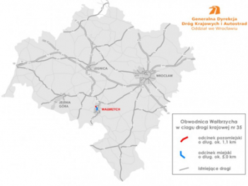 Mapa: GDDKiA O/Wrocław