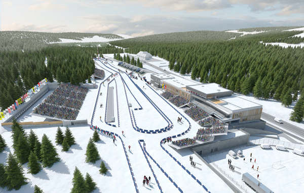 Wizualizacja Ośrodka Narciarstwa Biegowego i BiathlonuWizualizacja Ośrodka Narciarstwa Biegowego i Biathlonu